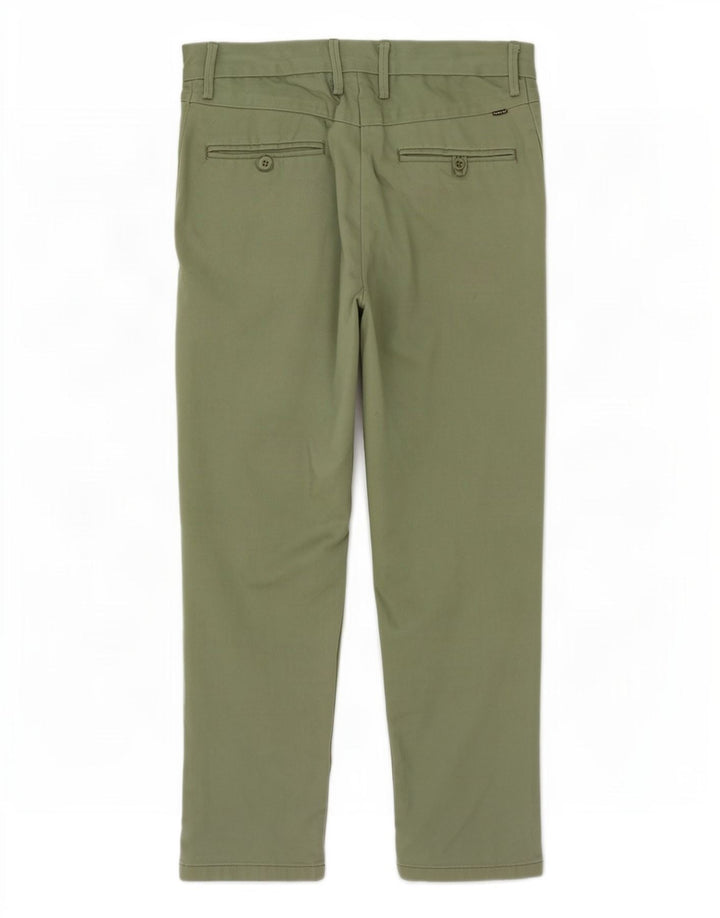Levi's Mens Straight Chino Trousers W30 L32 Green Polyester