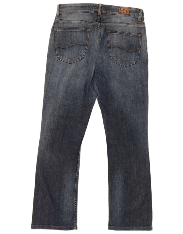 Lee Womens Cameron Bootcut Jeans W34 L28 Blue Cotton