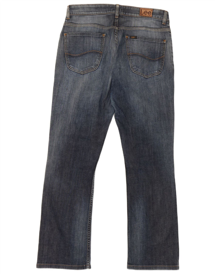 Lee Womens Cameron Bootcut Jeans W34 L28 Blue Cotton