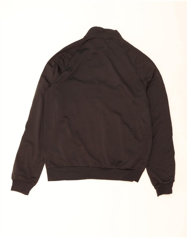 ADIDAS Mens Tracksuit Top Jacket Medium Black Polyester