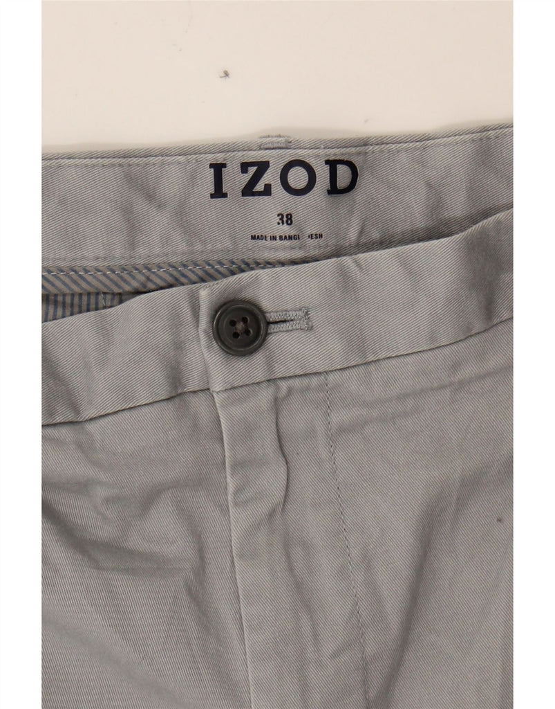 IZOD Mens Chino Shorts W38 XL  Grey Cotton Vintage Izod and Second-Hand Izod from Messina Hembry 