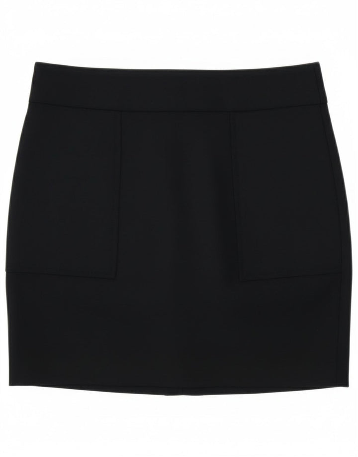 Zara Womens Mini Skirt XS W24  Navy Blue Cotton
