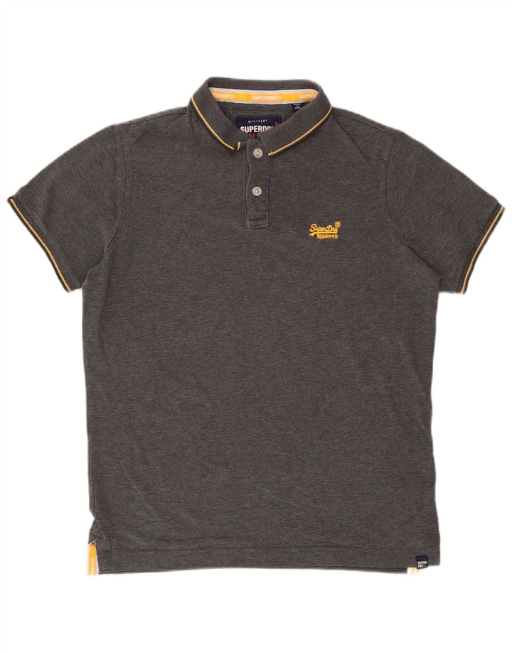 Superdry Mens Polo Shirt XL Grey