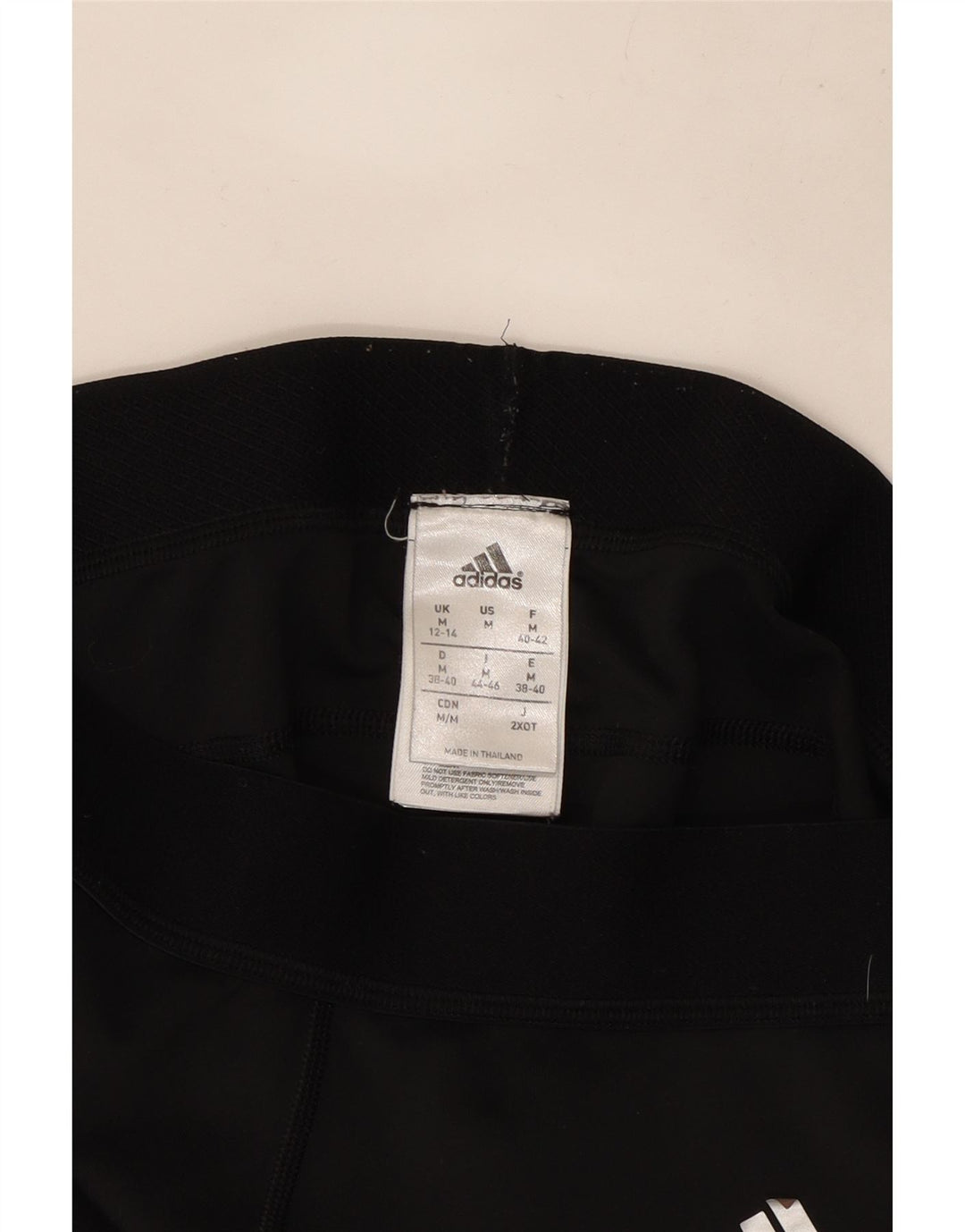 Adidas Womens Graphic Leggings UK 12/14 Medium  Black Polyester