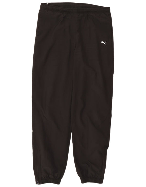 Puma Boys Tracksuit Trousers Joggers 15-16 Years Black Polyester