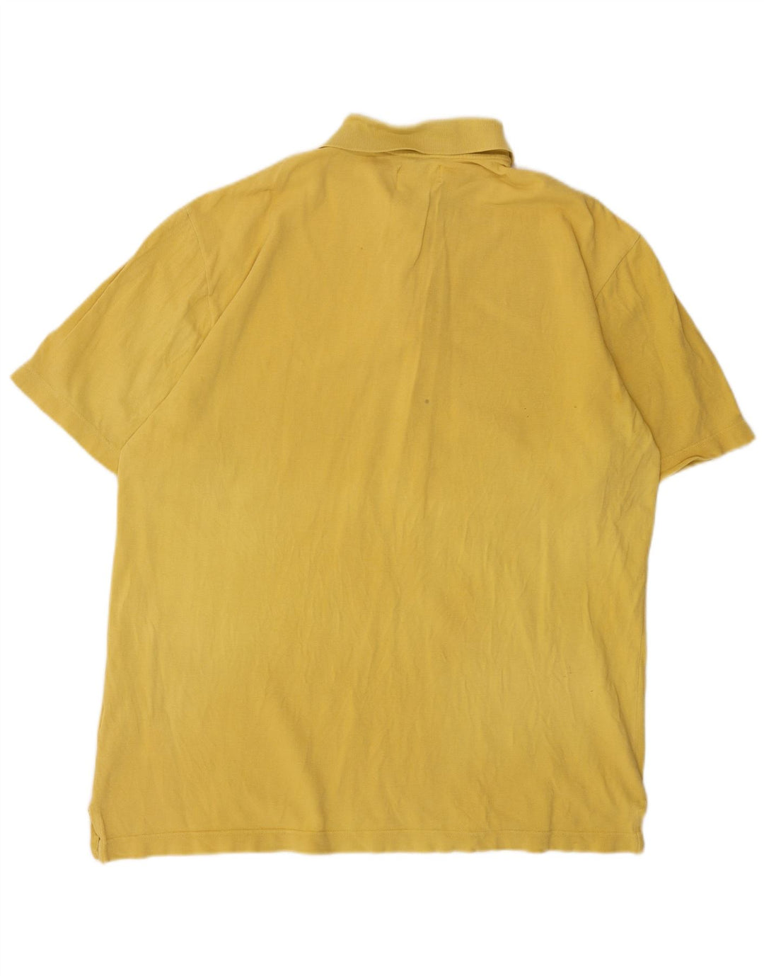 ARMANI JEANS Mens Polo Shirt 2XL Yellow Cotton