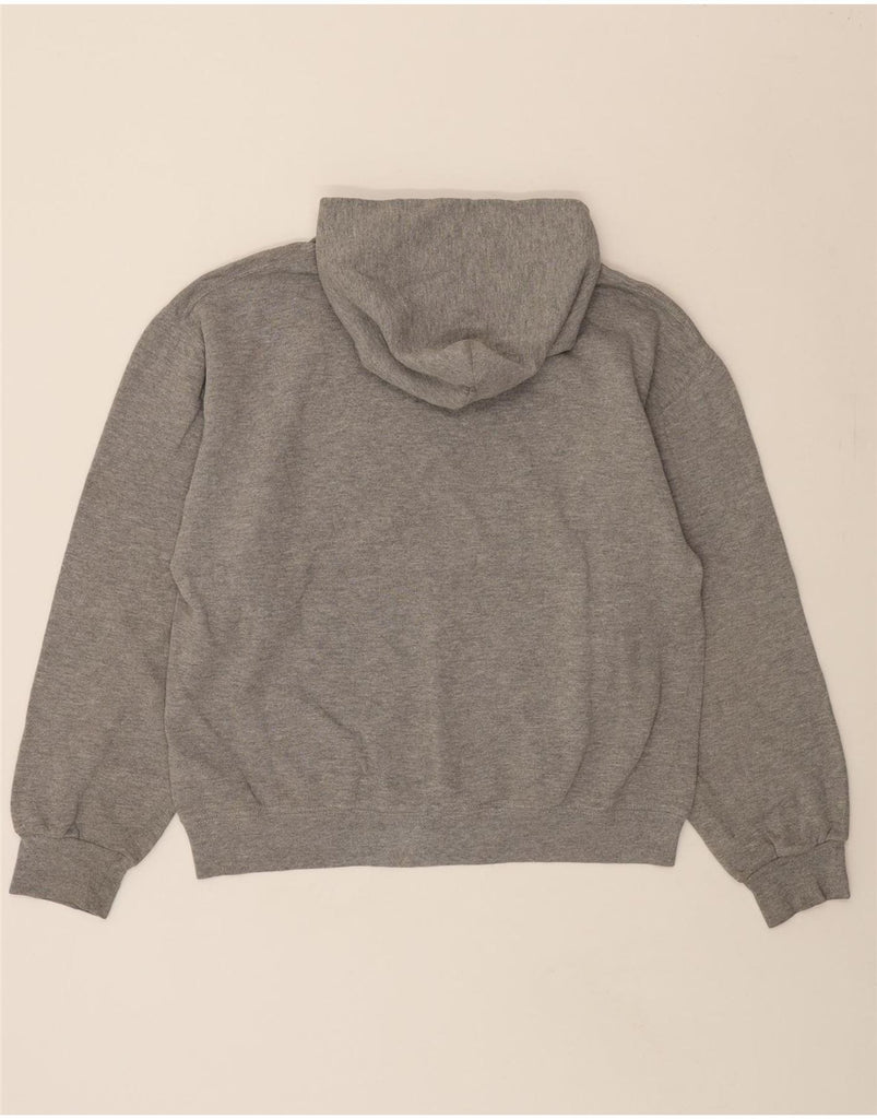 RUSSELL ATHLETIC Womens Graphic Hoodie Jumper Medium Grey Polyester Vintage Russell Athletic and Second-Hand Russell Athletic from Messina Hembry 