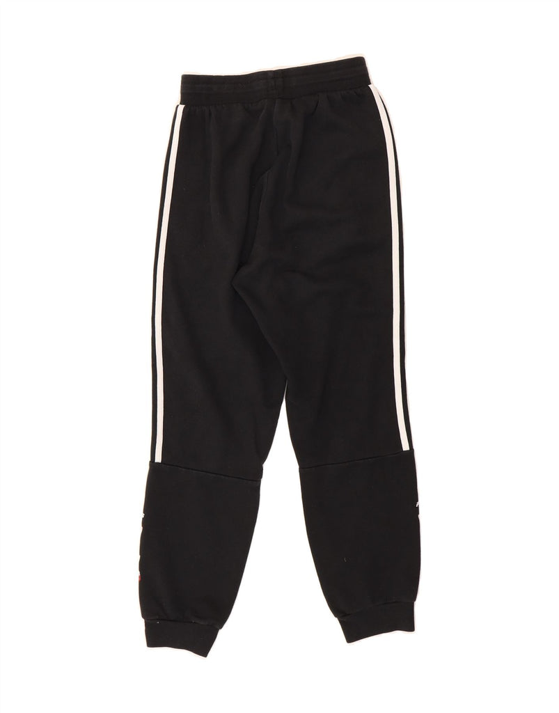 ADIDAS Boys Graphic Tracksuit Trousers Joggers 11-12 Years  Black Vintage Adidas and Second-Hand Adidas from Messina Hembry 