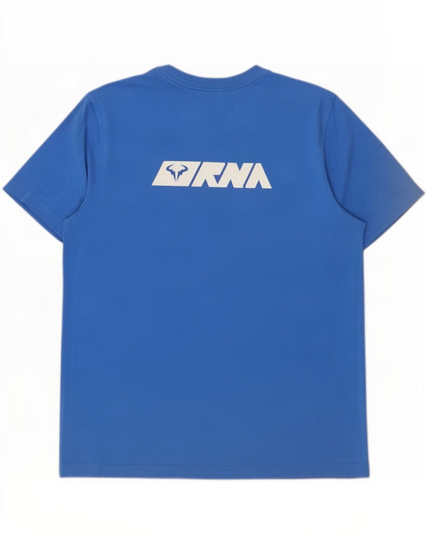 Nike Mens Rafa Graphic T-Shirt Top Medium Blue Cotton