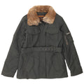 Woolrich Womens Utility Jacket UK 14 Medium Grey Nylon