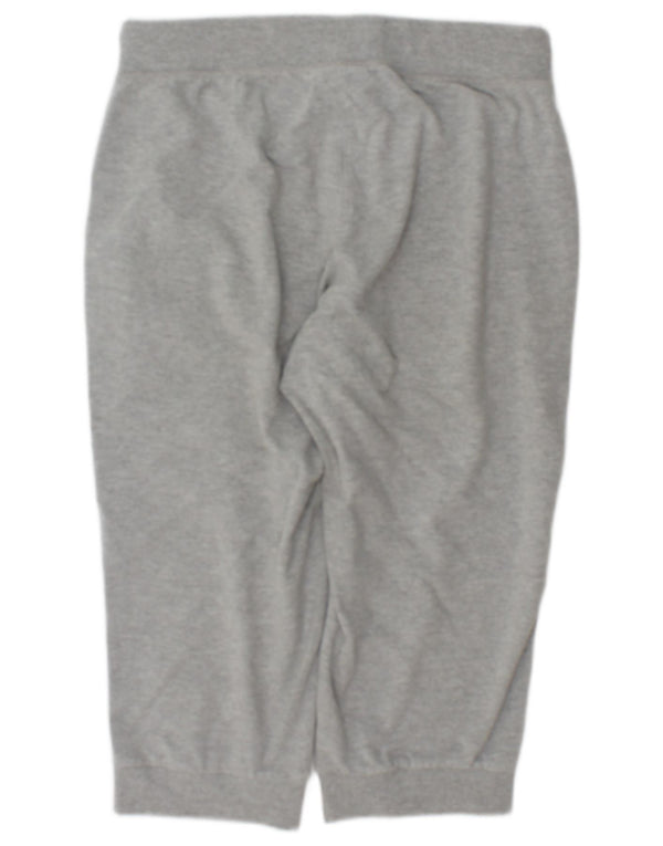 Champion Womens Capri Tracksuit Trousers Joggers UK 14 Medium  Grey Cotton