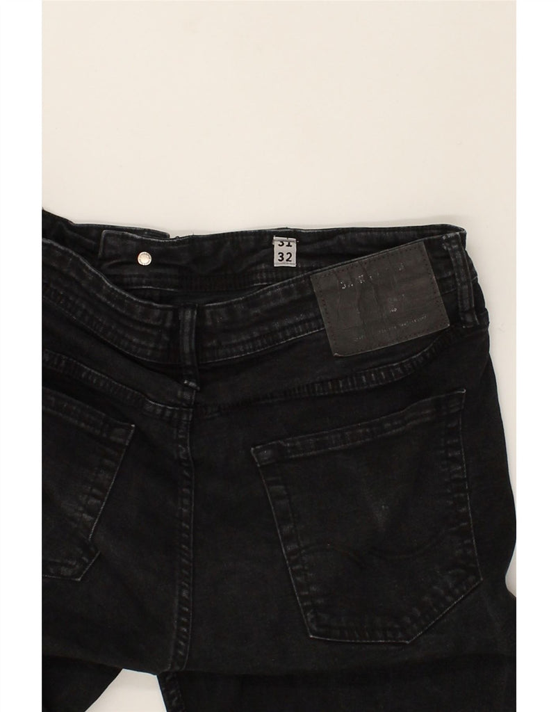 JACK & JONES Womens GLENN Slim Jeans W31 L32  Black Cotton | Vintage Jack & Jones | Thrift | Second-Hand Jack & Jones | Used Clothing | Messina Hembry 