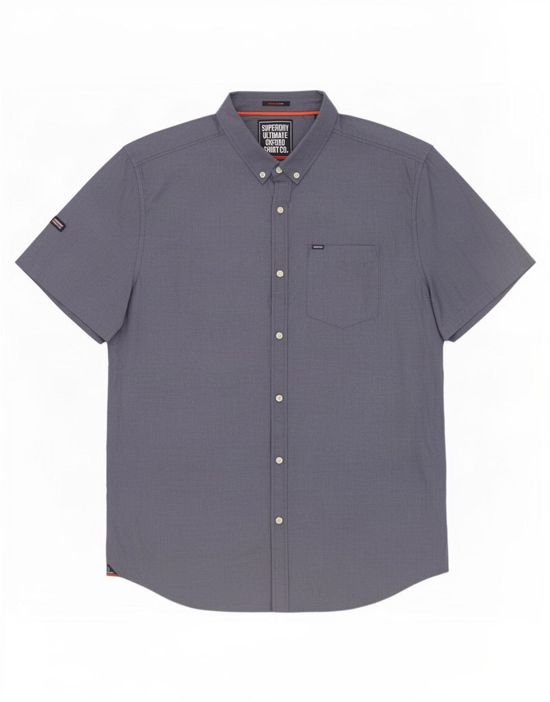 Superdry Mens Short Sleeve Regular Fit Shirt 2XL Blue Cotton