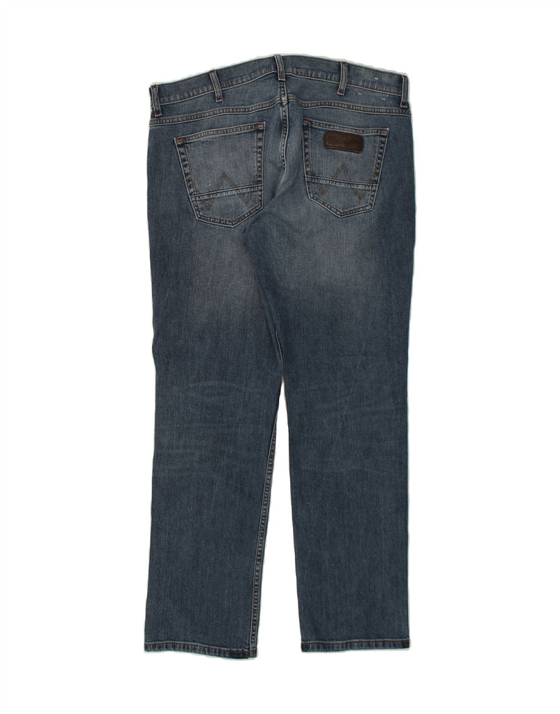 WRANGLER Mens Greensboro Straight Jeans W36 L32 Blue Cotton Vintage Wrangler and Second-Hand Wrangler from Messina Hembry 