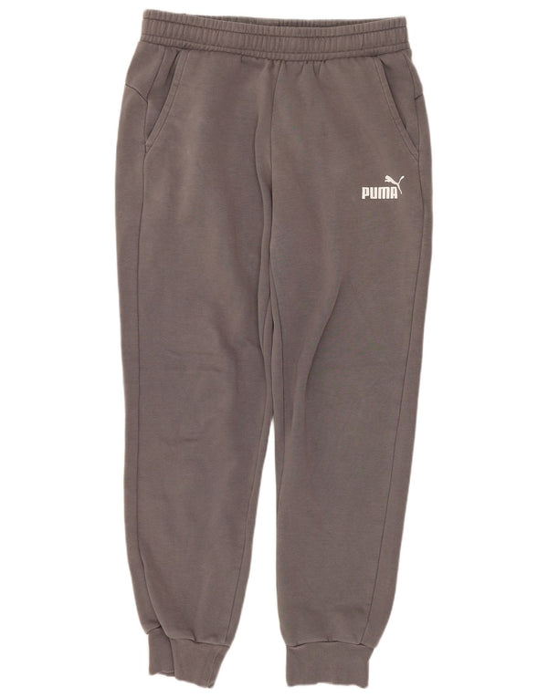 Puma Mens Tracksuit Trousers Joggers Medium Grey Cotton