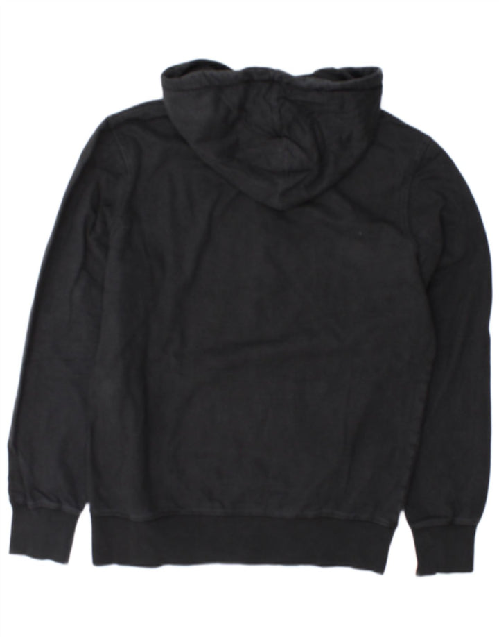 Diadora Mens Graphic Hoodie Jumper Medium Grey Cotton