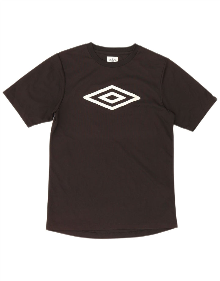 Umbro Boys Graphic T-Shirt Top 12-13 Years Black Polyester