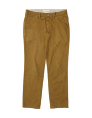 ESPRIT Mens Straight Chino Trousers W32 L32  Khaki Cotton