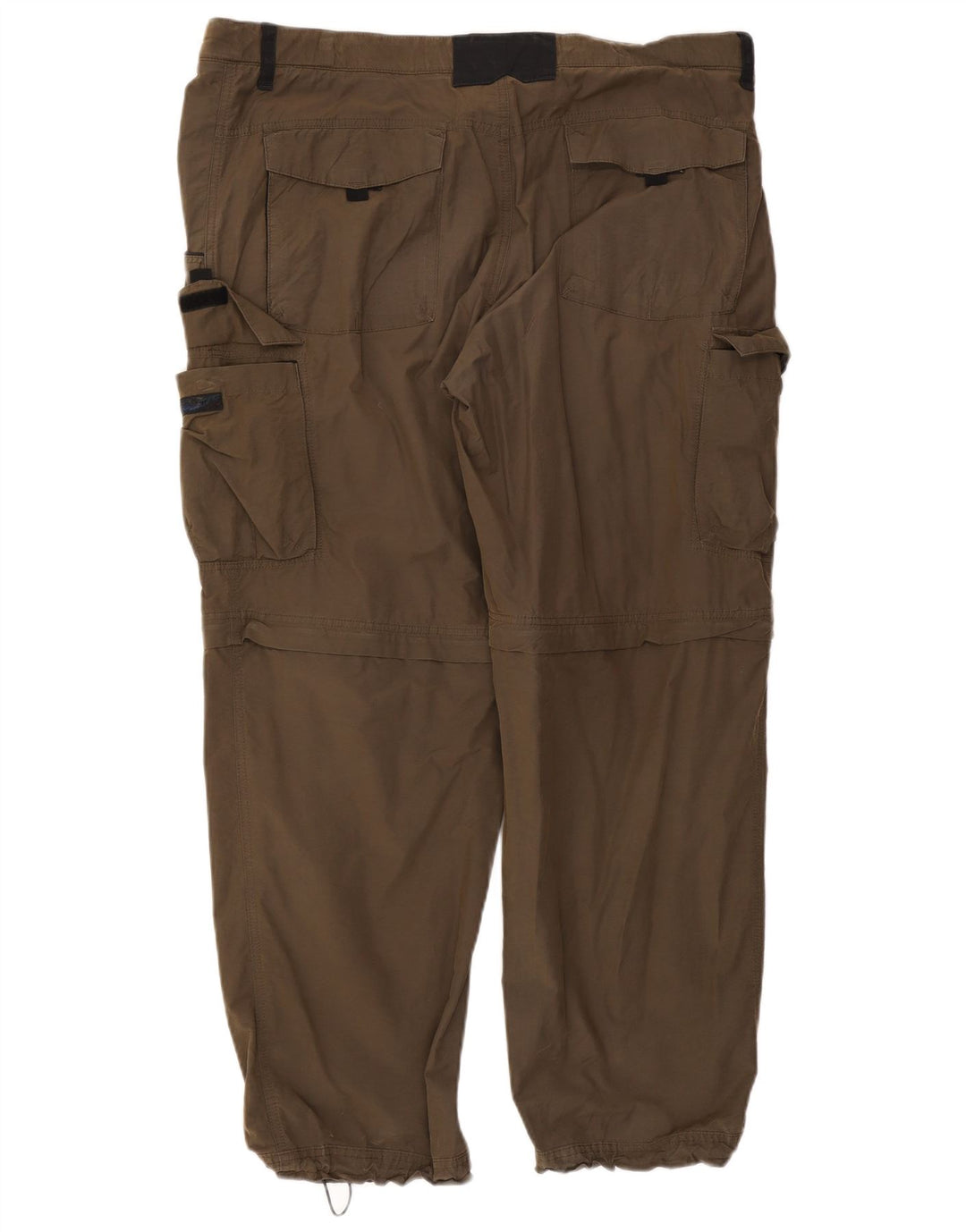 Marks & Spencer Mens Active Regular Fit Cargo Trousers W42 L31 Khaki Cotton