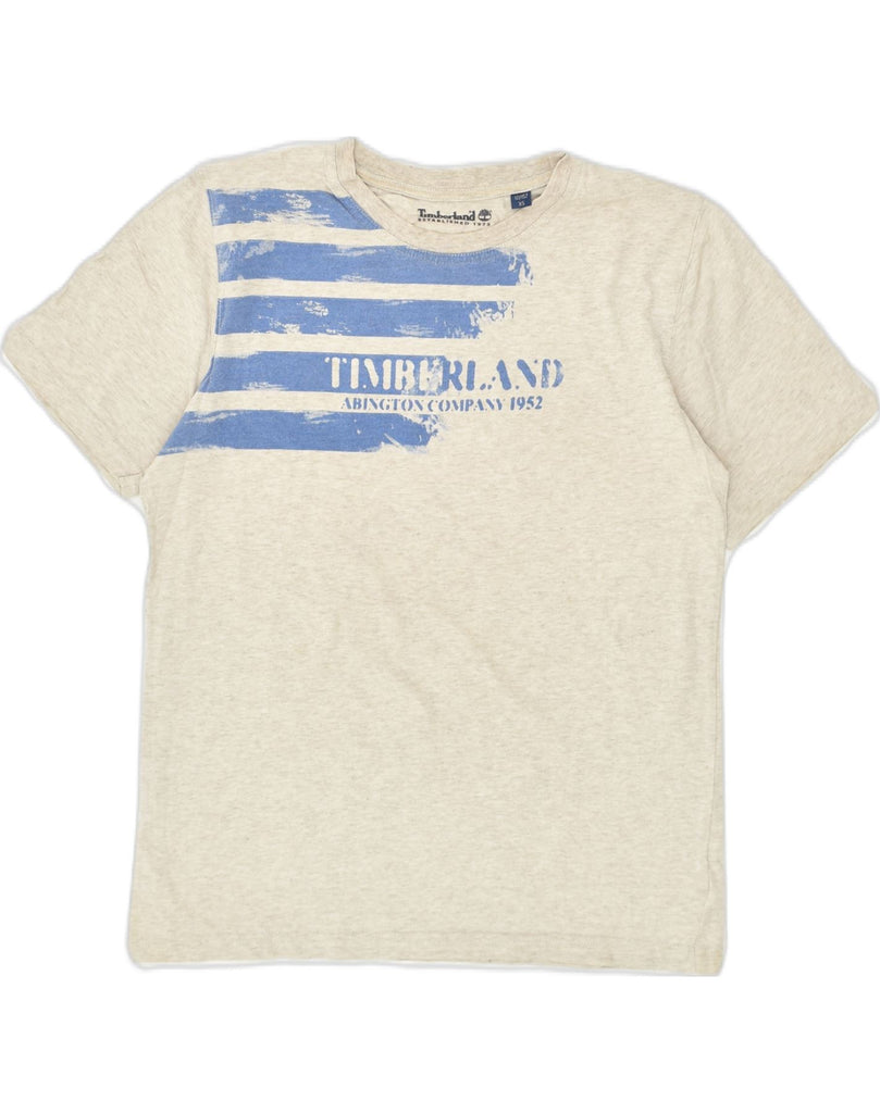 TIMBERLAND Boys Graphic T-Shirt Top 11-12 Years XS  Grey Cotton | Vintage Timberland | Thrift | Second-Hand Timberland | Used Clothing | Messina Hembry 