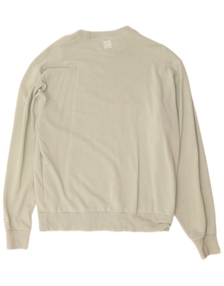 Champion Mens Sweatshirt Jumper Medium Green Cotton