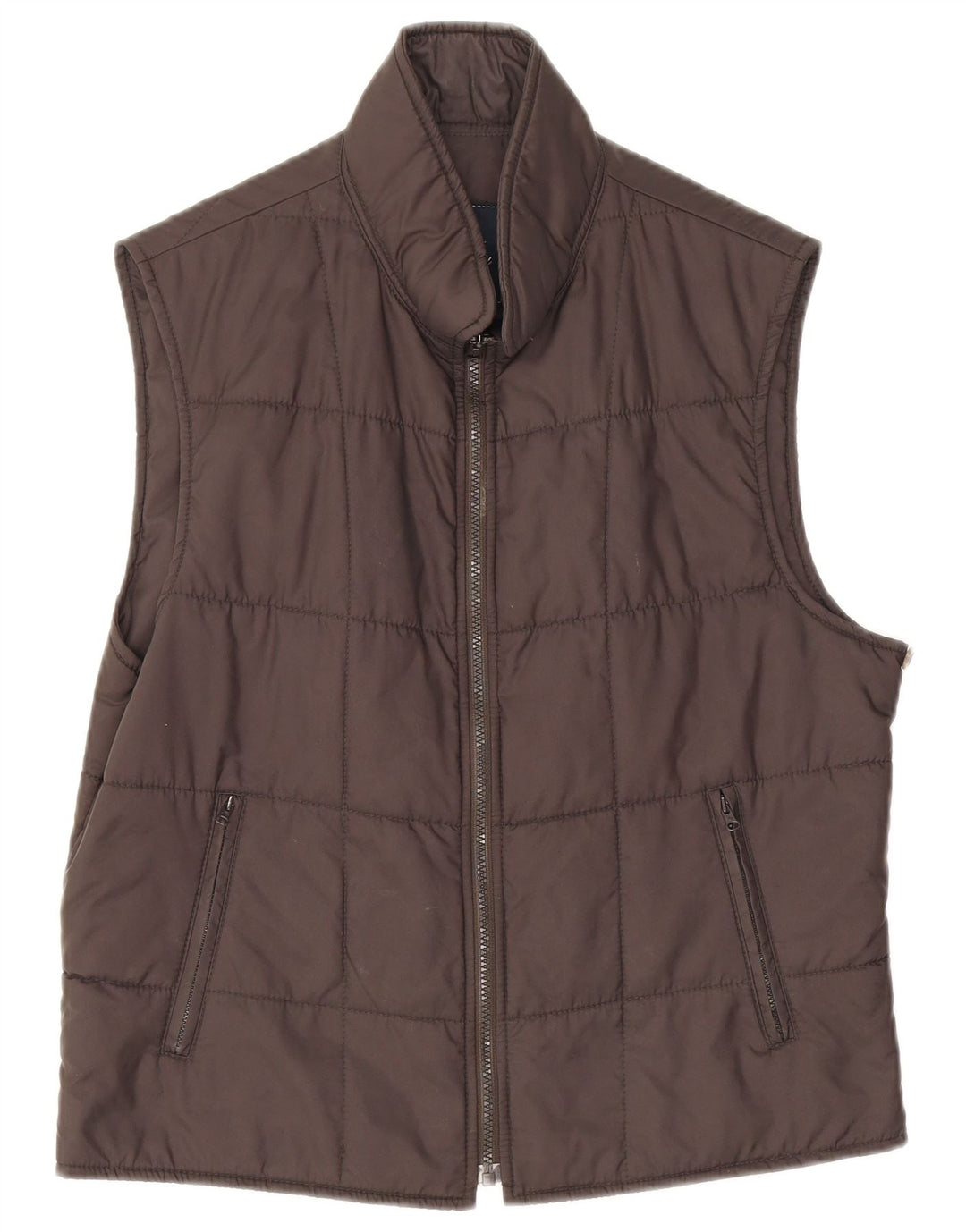 Fay Womens Padded Gilet IT 50 XL Brown Polyamide