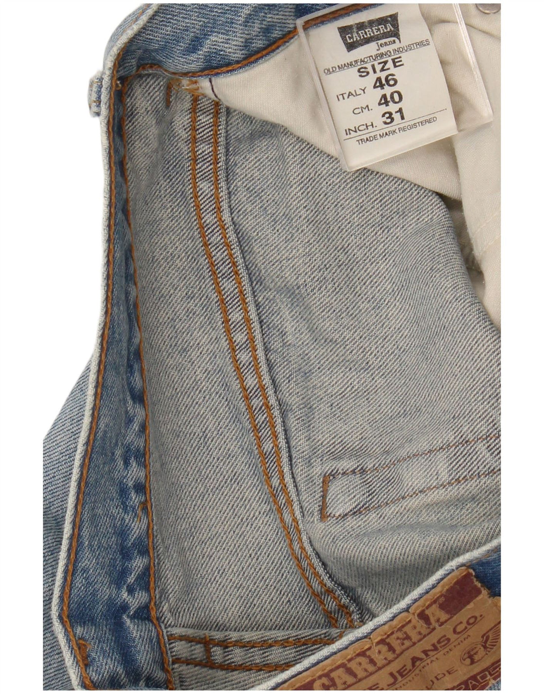 Carrera Mens Distressed Slim Jeans W31 L33 Blue Cotton