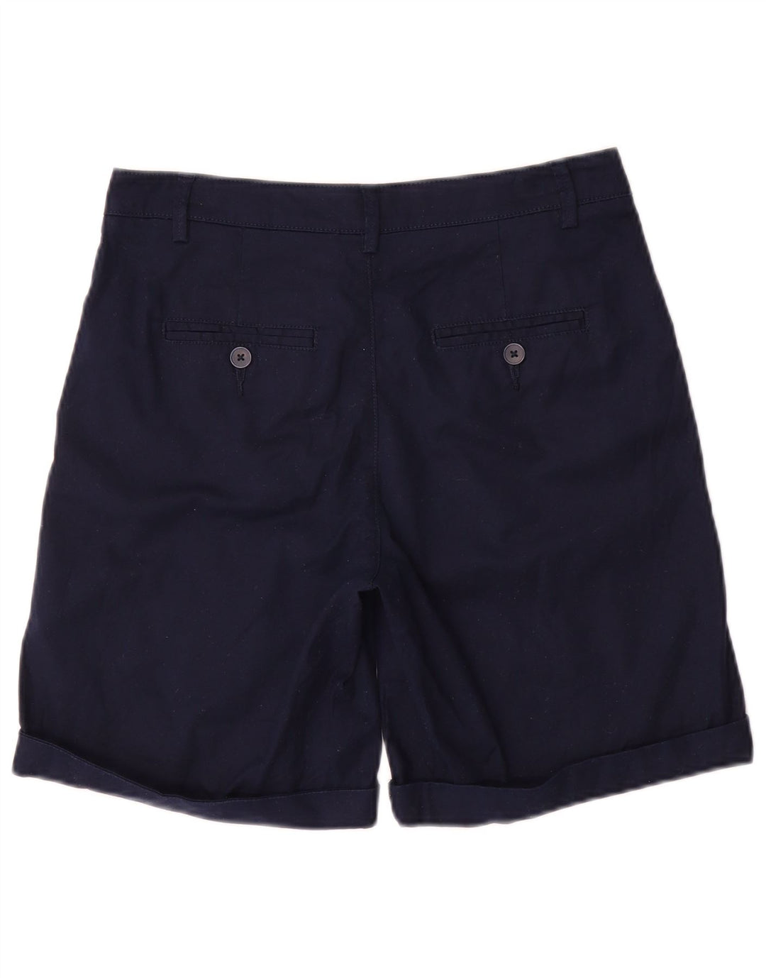 BENETTON Womens Chino Shorts UK 8 Small W28  Navy Blue Cotton