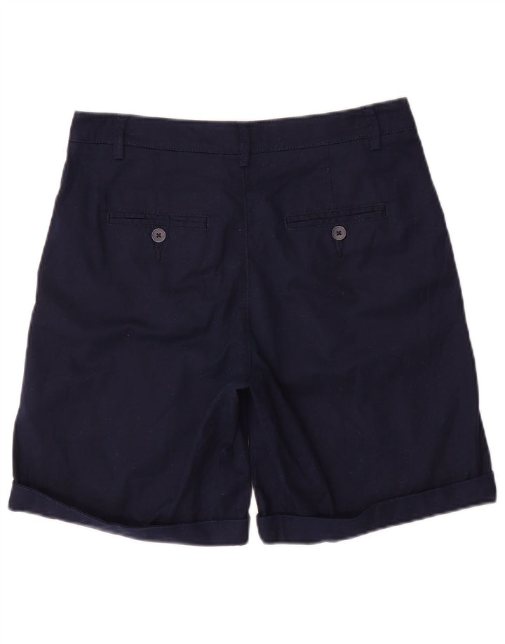 BENETTON Womens Chino Shorts UK 8 Small W28  Navy Blue Cotton