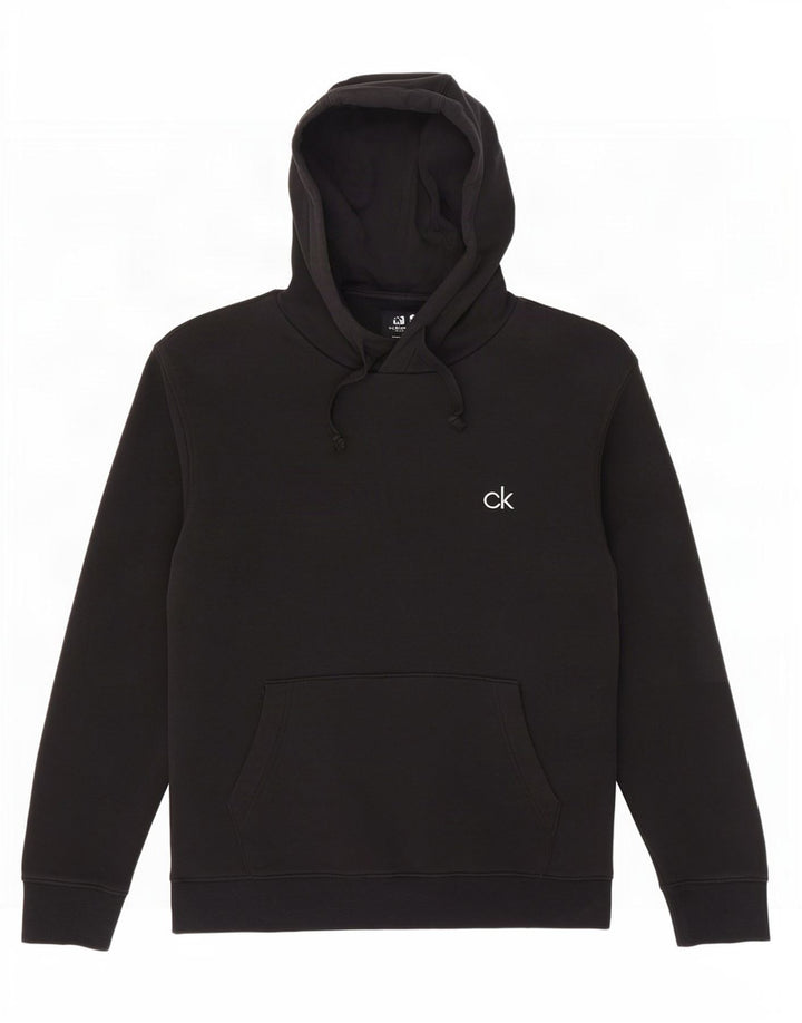 Calvin Klein Mens Golf Hoodie Jumper Medium Black Cotton