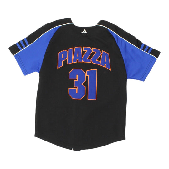 New York Mets Mike Piazza Boys Black Adidas Baseball Jersey Vintage Kids MLB