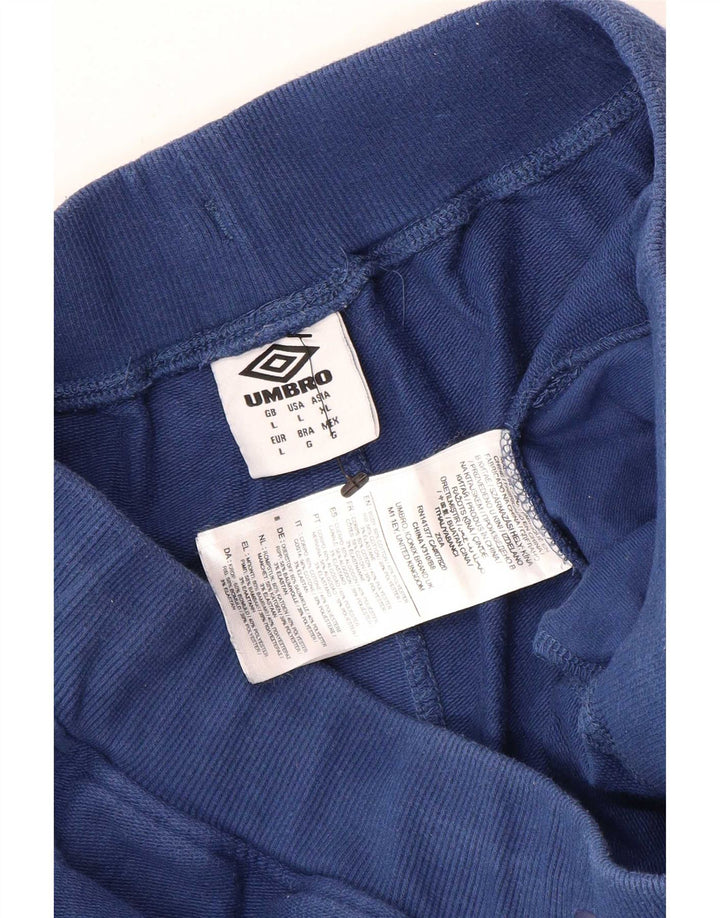 Umbro Mens Sport Shorts Large Blue Cotton