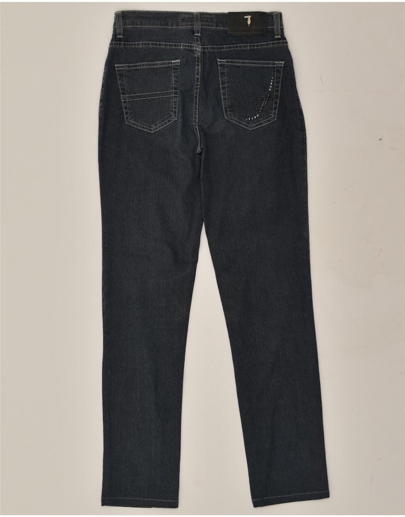 TRUSSARDI Mens Slim Jeans W24 L30 Navy Blue Cotton | Vintage Trussardi | Thrift | Second-Hand Trussardi | Used Clothing | Messina Hembry 