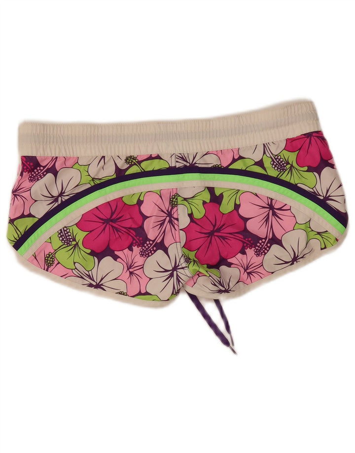 Sundek Womens Swimming Shorts UK 16 Large  Multicoloured Floral Polyester