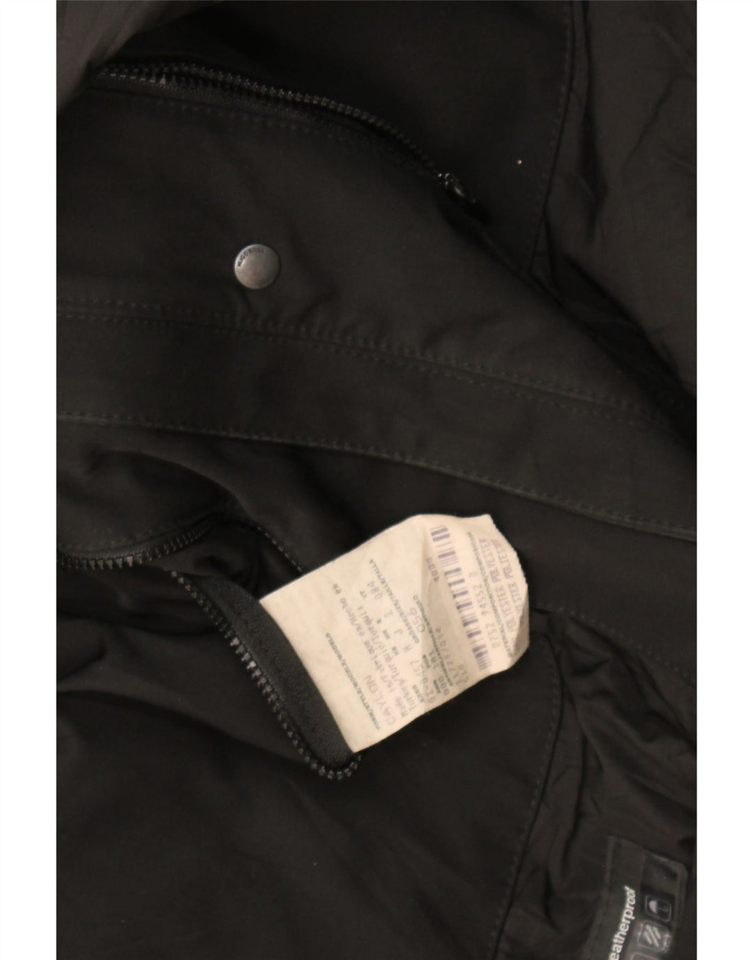 Hugo Boss Mens Overcoat EU 56 3XL Black Polyester