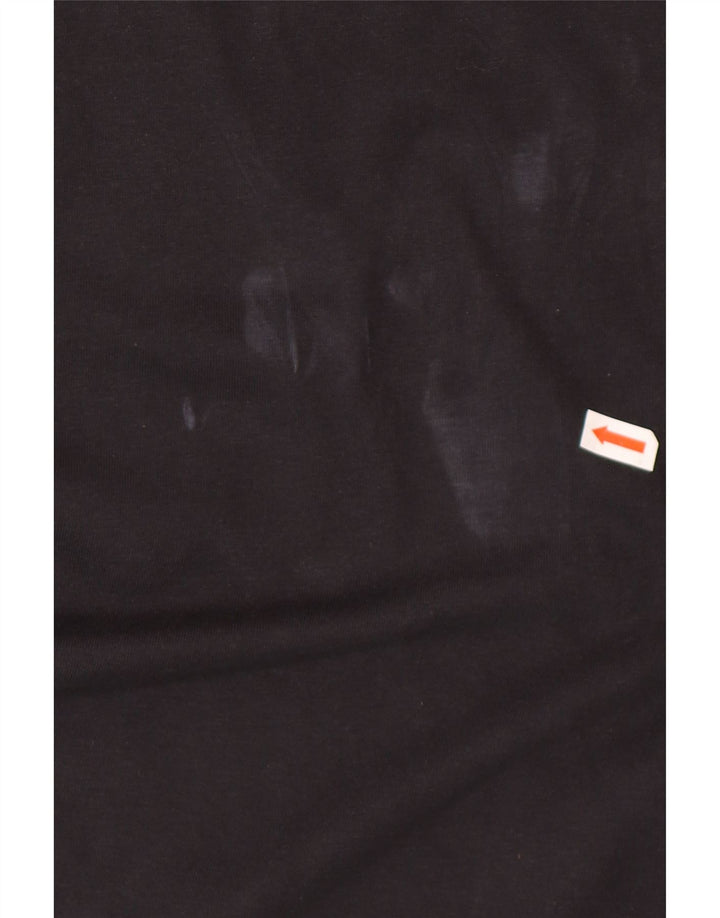 Gant Mens New Haven Graphic T-Shirt Top Medium Black Cotton