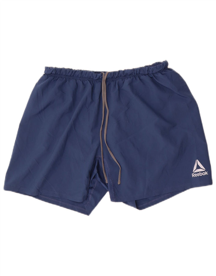 Reebok Mens Speedwick Sport Shorts Medium Navy Blue