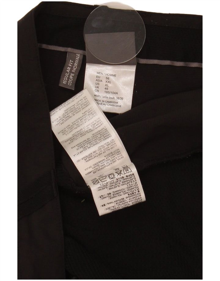 Jack Wolfskin Mens Cargo Shorts UK 46 XL W40  Black Polyamide