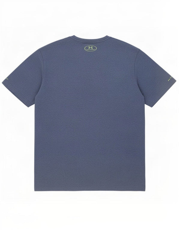 Under Armour Mens Heat Gear T-Shirt Top Large Navy Blue