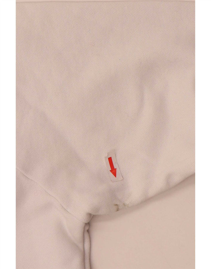Adidas Womens Sweatshirt Jumper Medium White Cotton