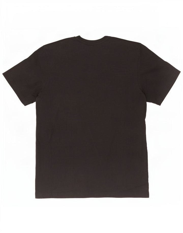 Adidas Mens Graphic T-Shirt Top Small Black Cotton