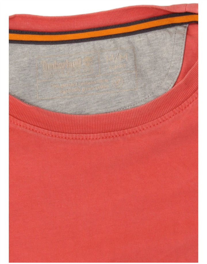 Timberland Mens Slim Fit T-Shirt Top Medium Orange