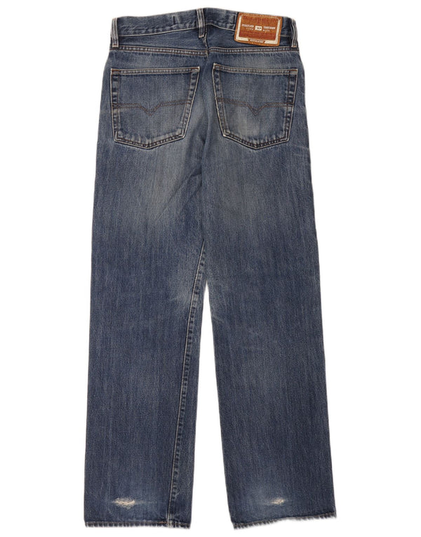 Diesel Mens Straight Jeans W30 L29 Blue Cotton