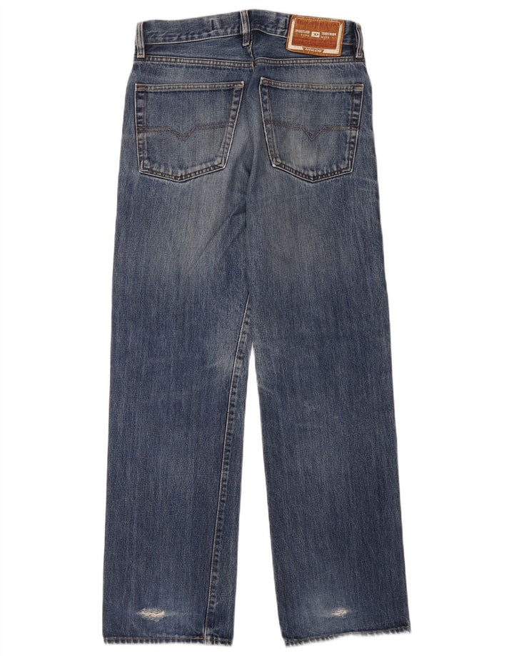 Diesel Mens Straight Jeans W30 L29 Blue Cotton