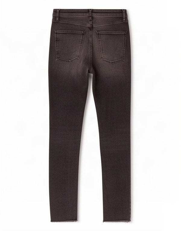 Zara Womens High Waist Skinny Jeans EU 38 Small W28 L29 Black Cotton