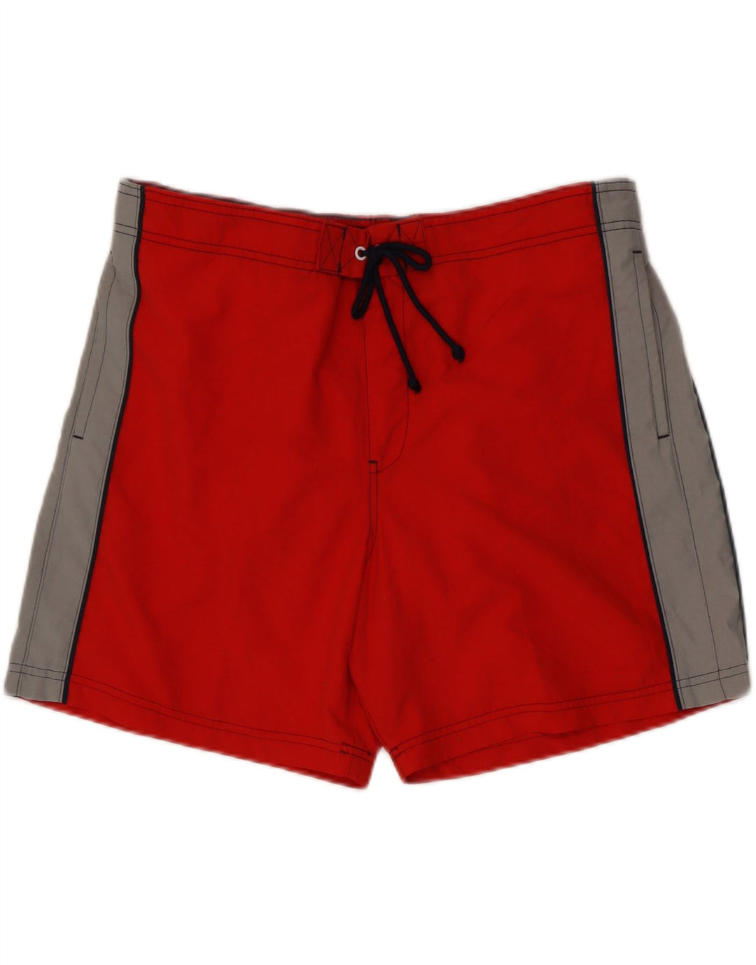 Marks & Spencer Mens Swimming Shorts XL  Red Colourblock Polyester