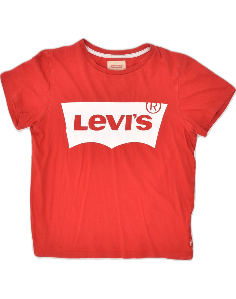 LEVI'S Girls Graphic T-Shirt Top 13-14 Years Red Cotton | Vintage Levi's | Thrift | Second-Hand Levi's | Used Clothing | Messina Hembry 