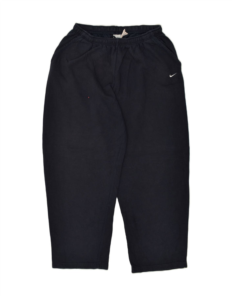 NIKE Mens Tracksuit Trousers 2XL Navy Blue Cotton | Vintage Nike | Thrift | Second-Hand Nike | Used Clothing | Messina Hembry 