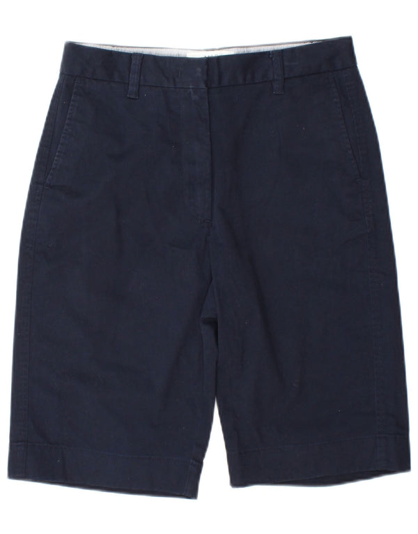 Marks & Spencer Womens Chino Shorts UK 8 Small W27 Navy Blue Cotton