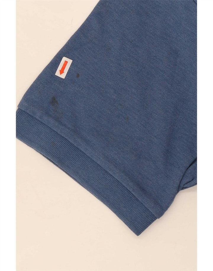 Fila Mens Polo Shirt Medium Blue Cotton
